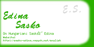 edina sasko business card